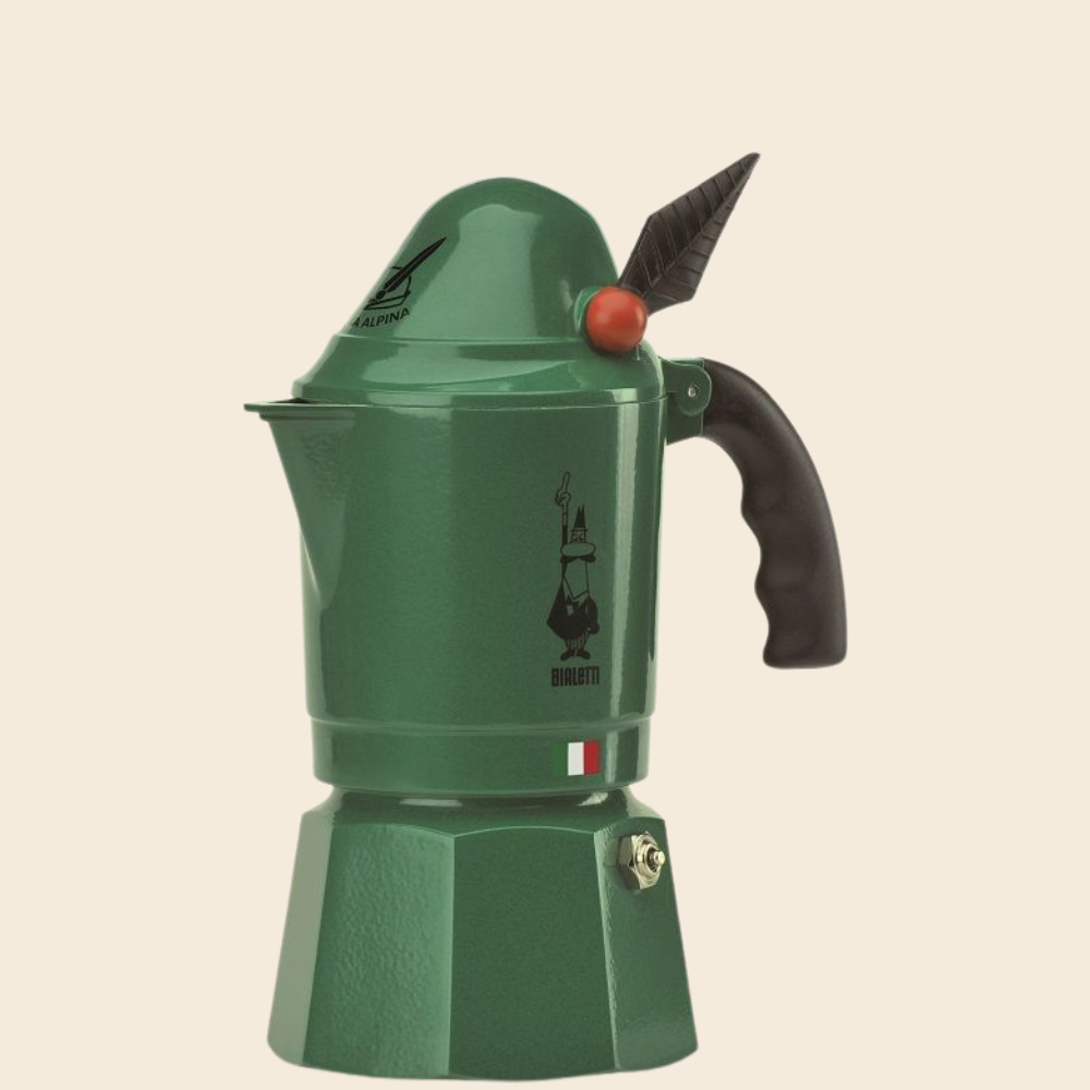 Bialetti Moka Alpina 3 Tassen grün