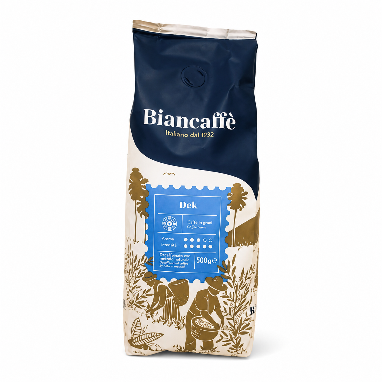 Biancaffe Espressobar ohne Koffein ganze Bohnen 500g