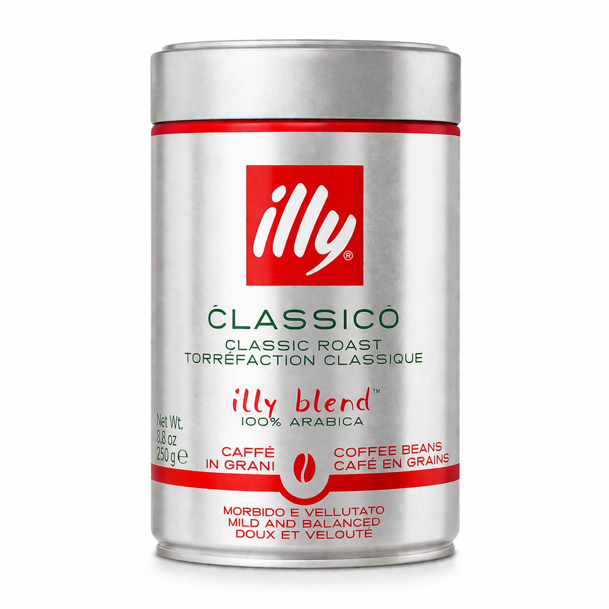 illy Bohnen Classico, erhältlich in 1, 12 oder 24 Dosen