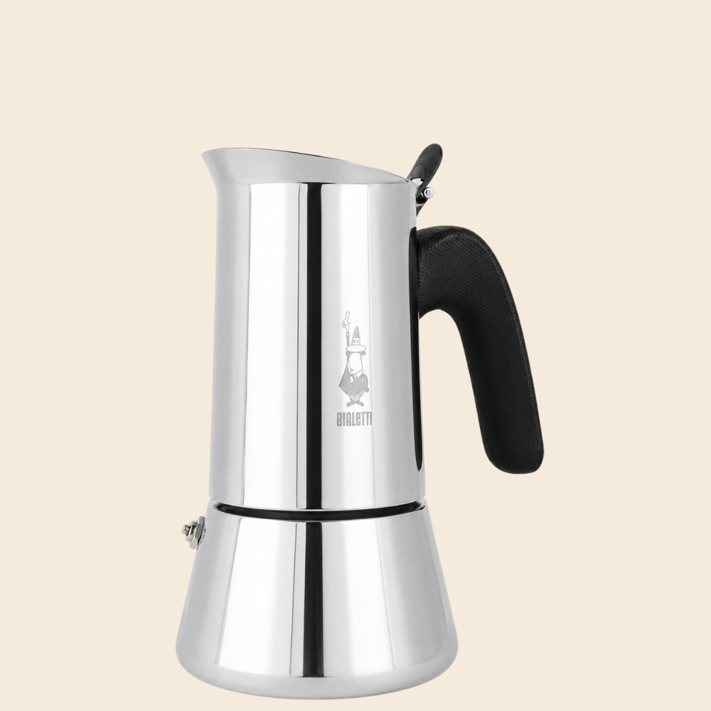 Bialetti Espressokocher Venus Herdkanne aus Edelstahl für 6 Tassen