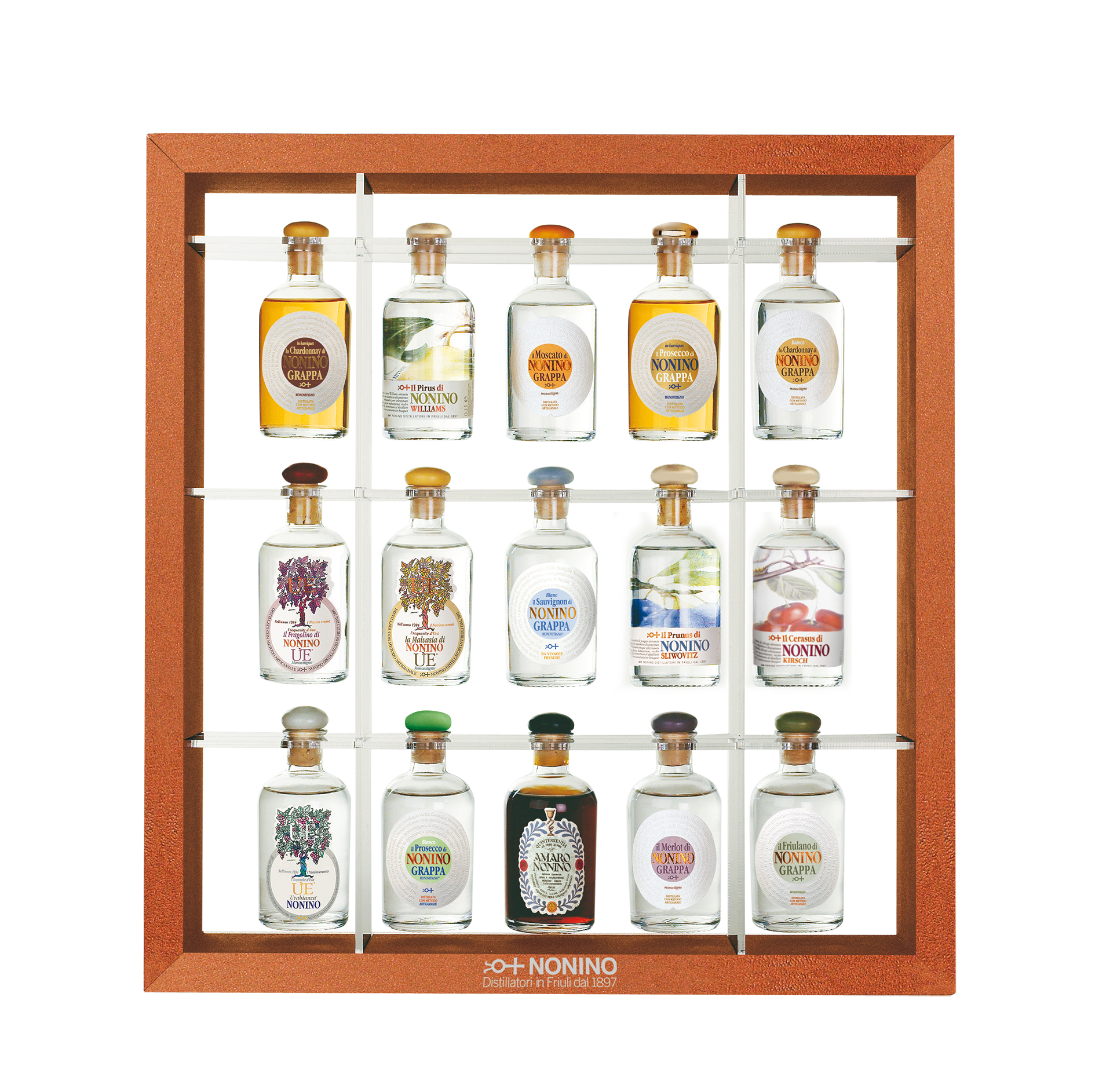 Antologia® Nonino Miniaturflaschen-Kollektion 15 Flaschen
