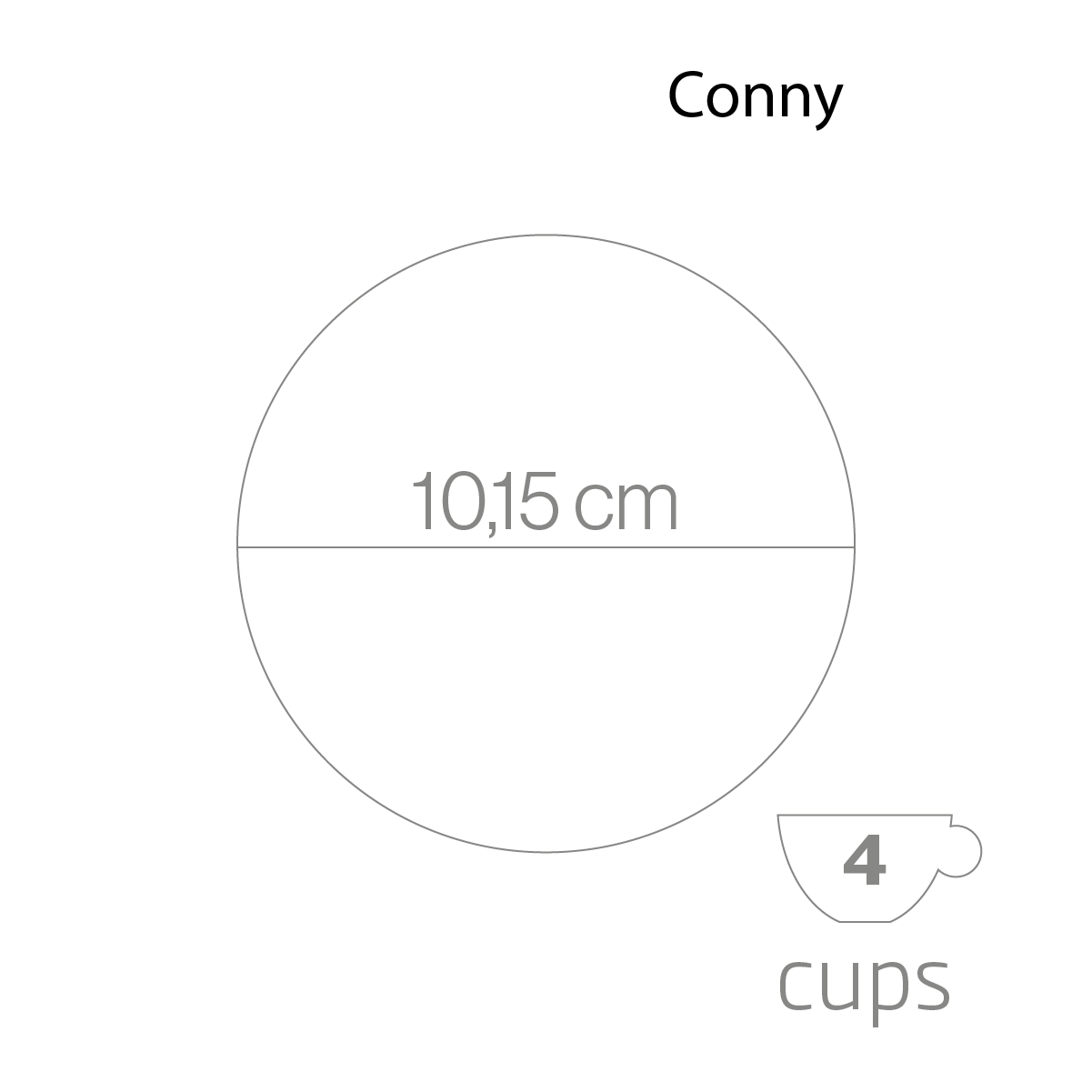 Forever Miss CONNY Edelstahl Espressokocher Induktion 4 Tassen