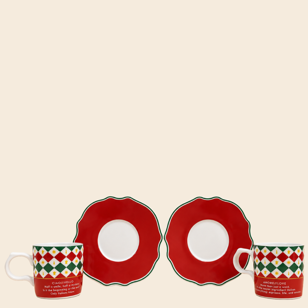 Bialetti Ciao Italia Espressotassen Set 2 Stück