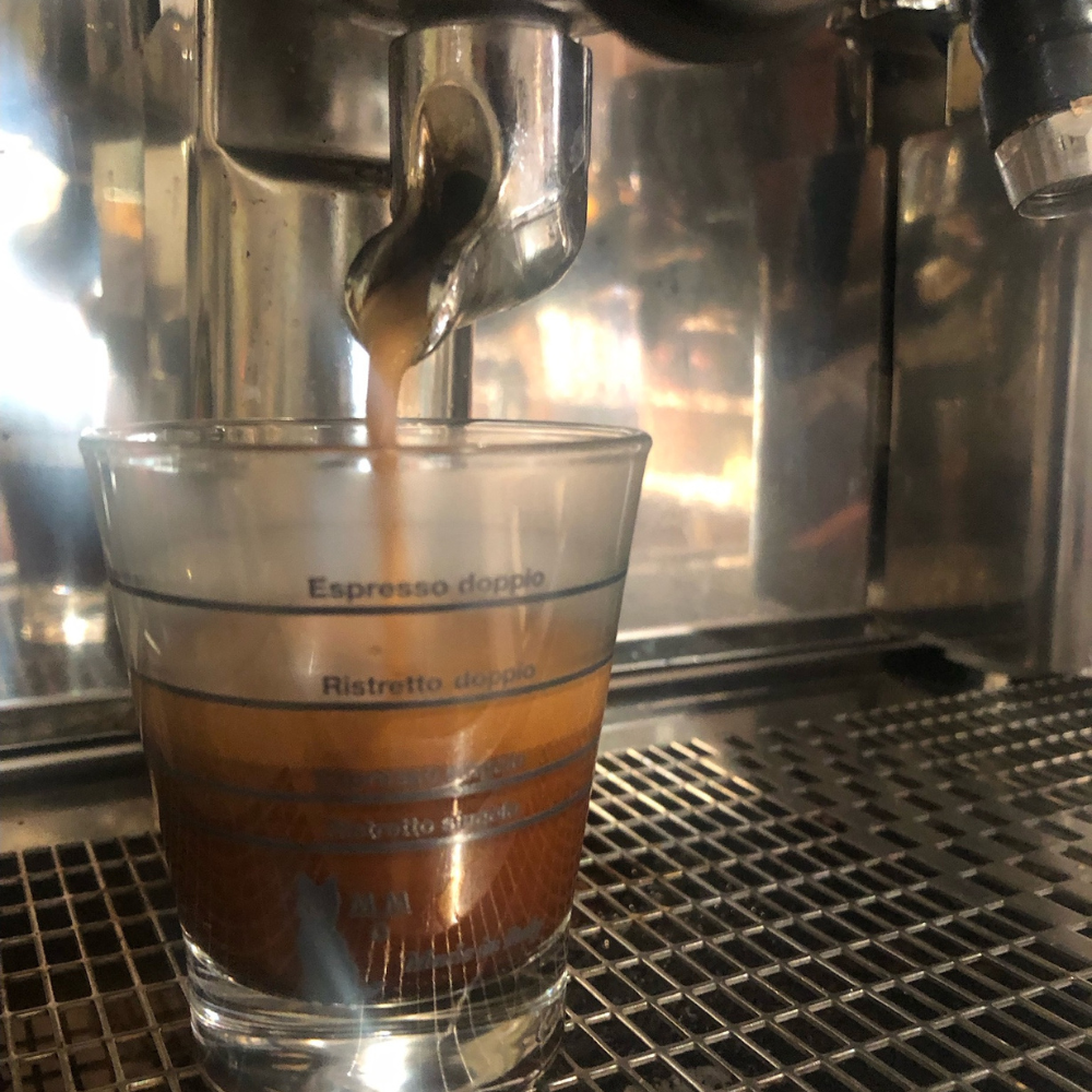 Motta Espresso Glas, Shot Glas, Barista Glas rund mit Skala