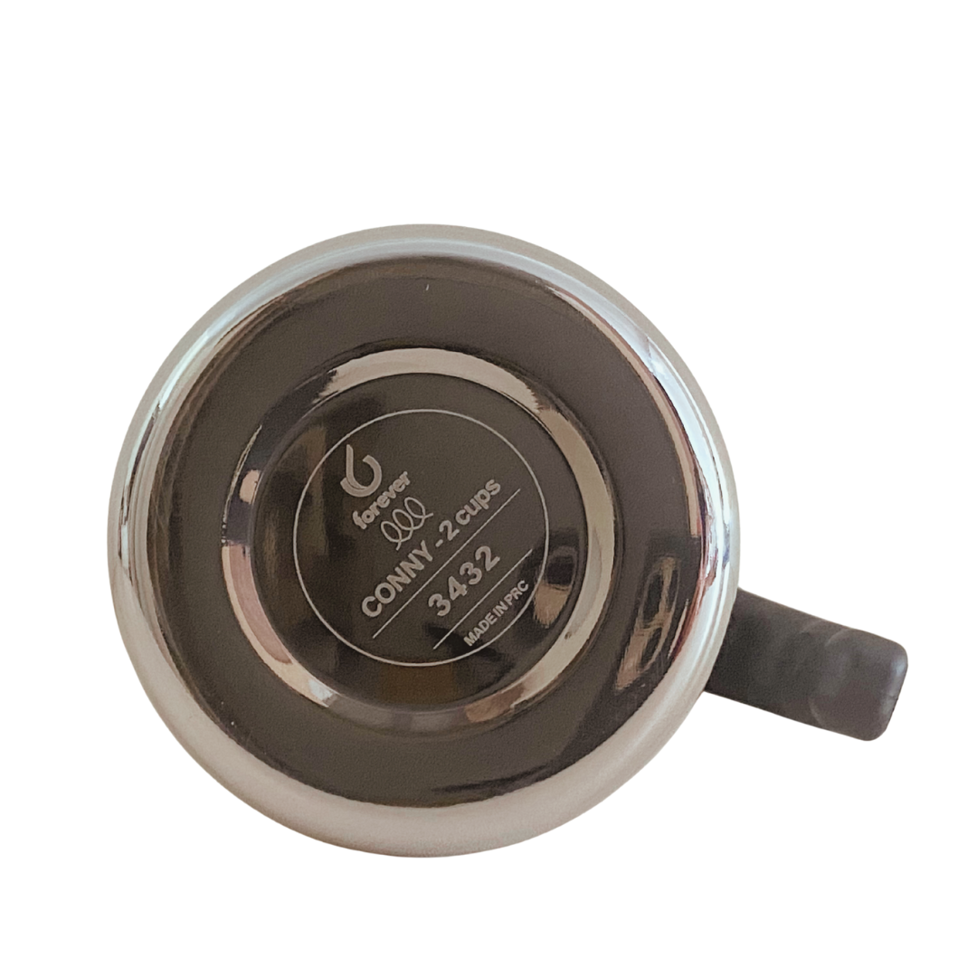 Forever Miss CONNY Edelstahl Espressokocher Induktion 2 Tassen