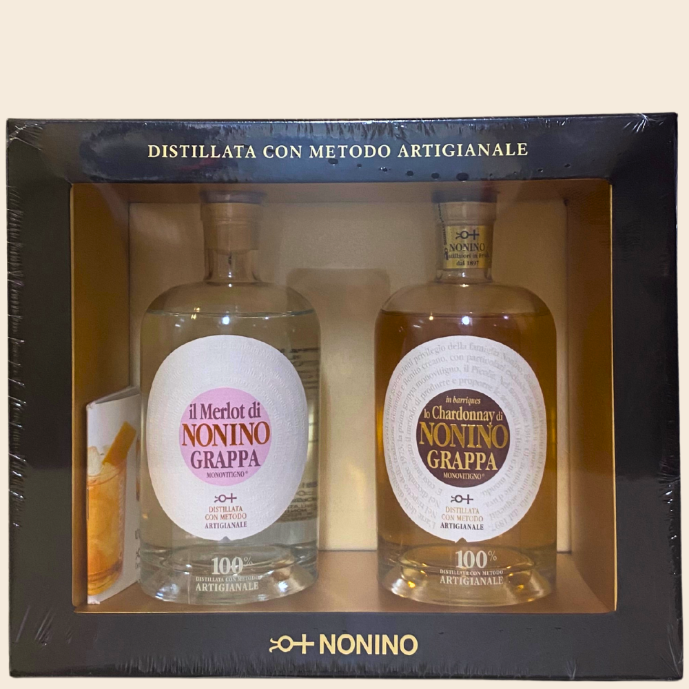 Nonino Monovitigno® Merlot & Monovitigno® Chardonnay Barriques je 350 ml 41% Vol. Alk