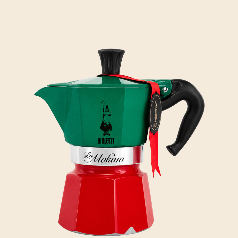 Bialetti Espressokocher La Mokina Italia 40 ml Tricolore