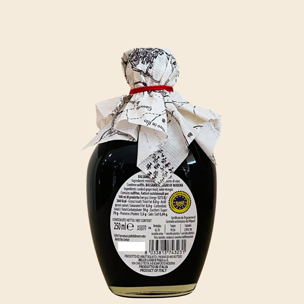 Bellei Aceto Balsamico di Modena I.G.P. Denso Mono Vitigno Lambrusco 250ml
