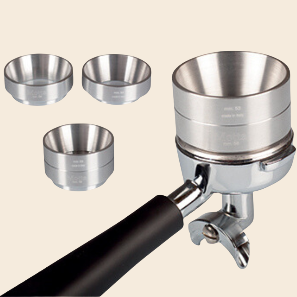 Motta Dosier Trichter Funnel aus Aluminium 53 mm & 58 mm stapelbar