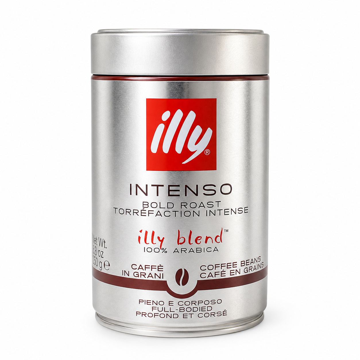 illy Bohnen Intenso, erhältlich in 1, 12 oder 24 Dosen