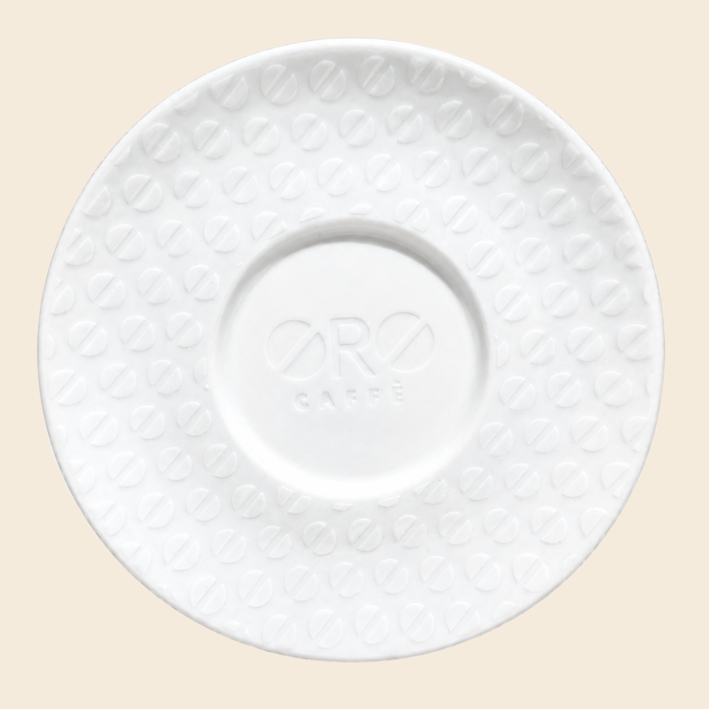 ORO Caffè Logo Cappuccinotasse mit Untertasse - 6 Tassen