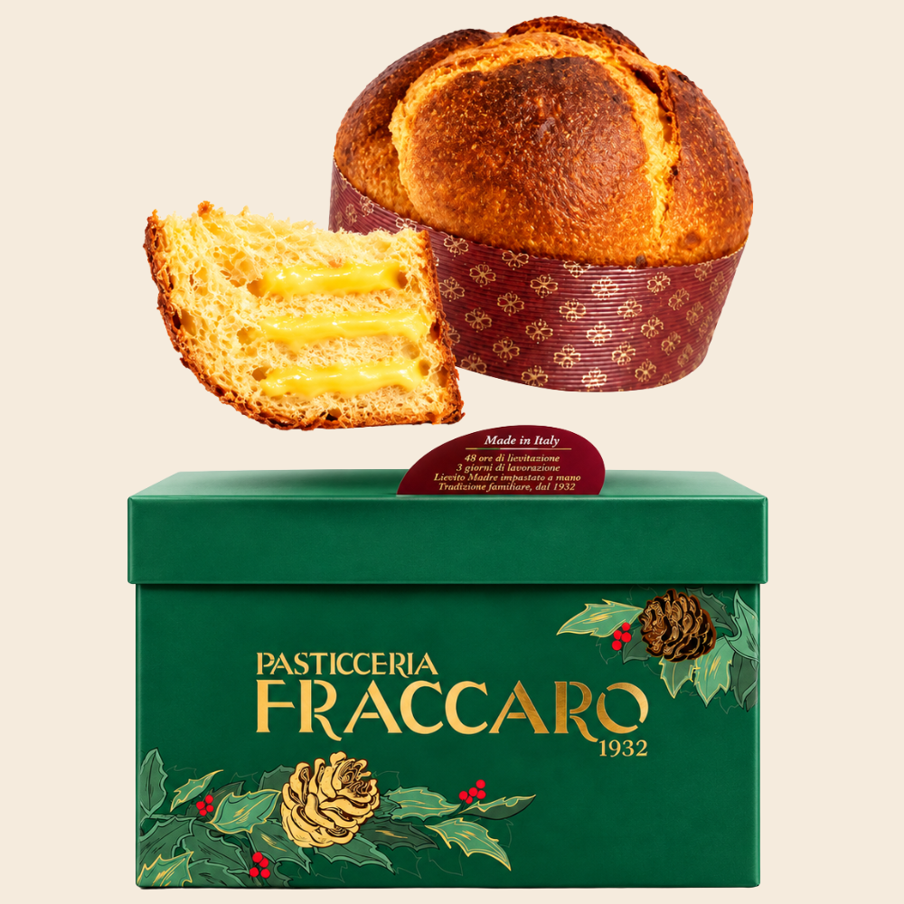 Fraccaro Panettone gefüllt mit einer erfrischenden Zitronencreme 750g in der Geschenkbox