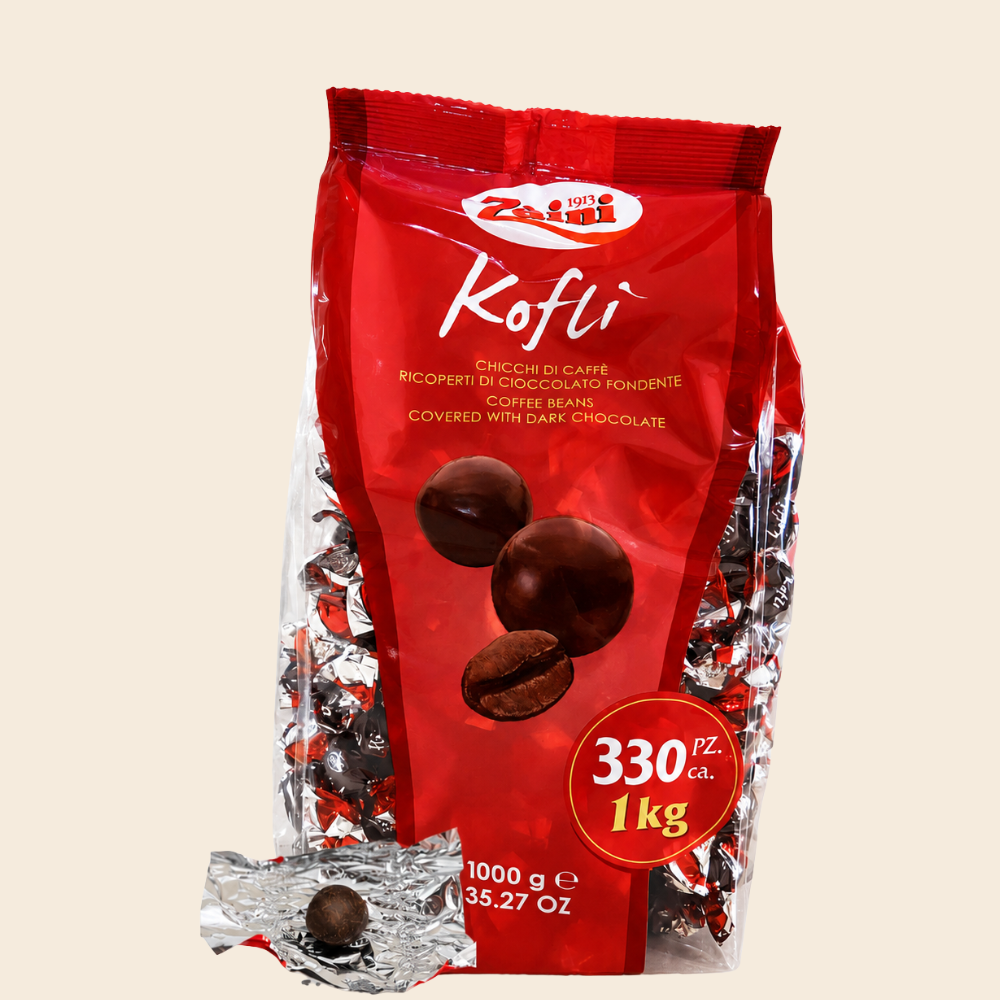 Zaini Kofli Kaffeebohnen ümhüllt mit Zartbitterschokolade 1000g