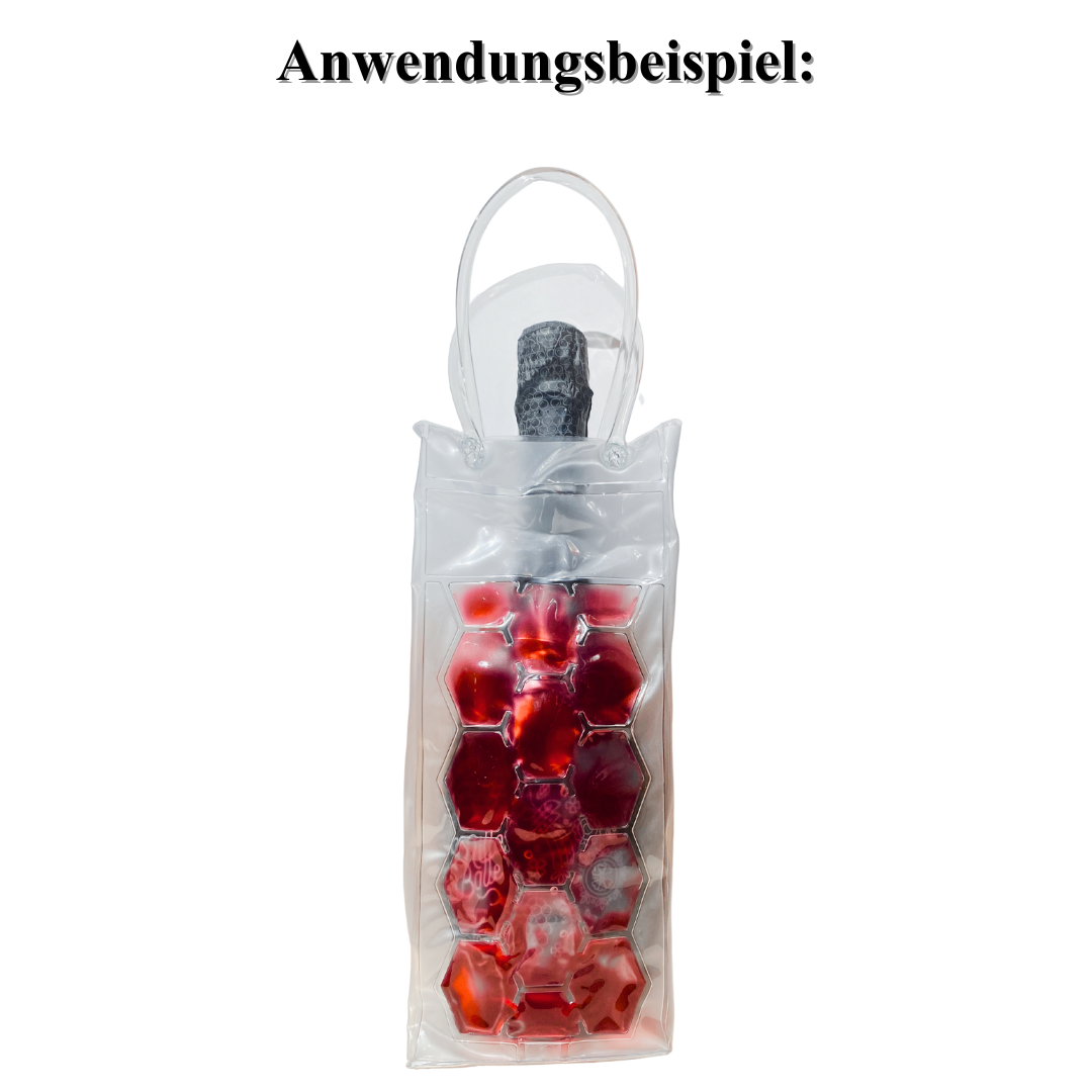 Forever EVA Flaschenkühler-Tasche mit Eisgel Rot