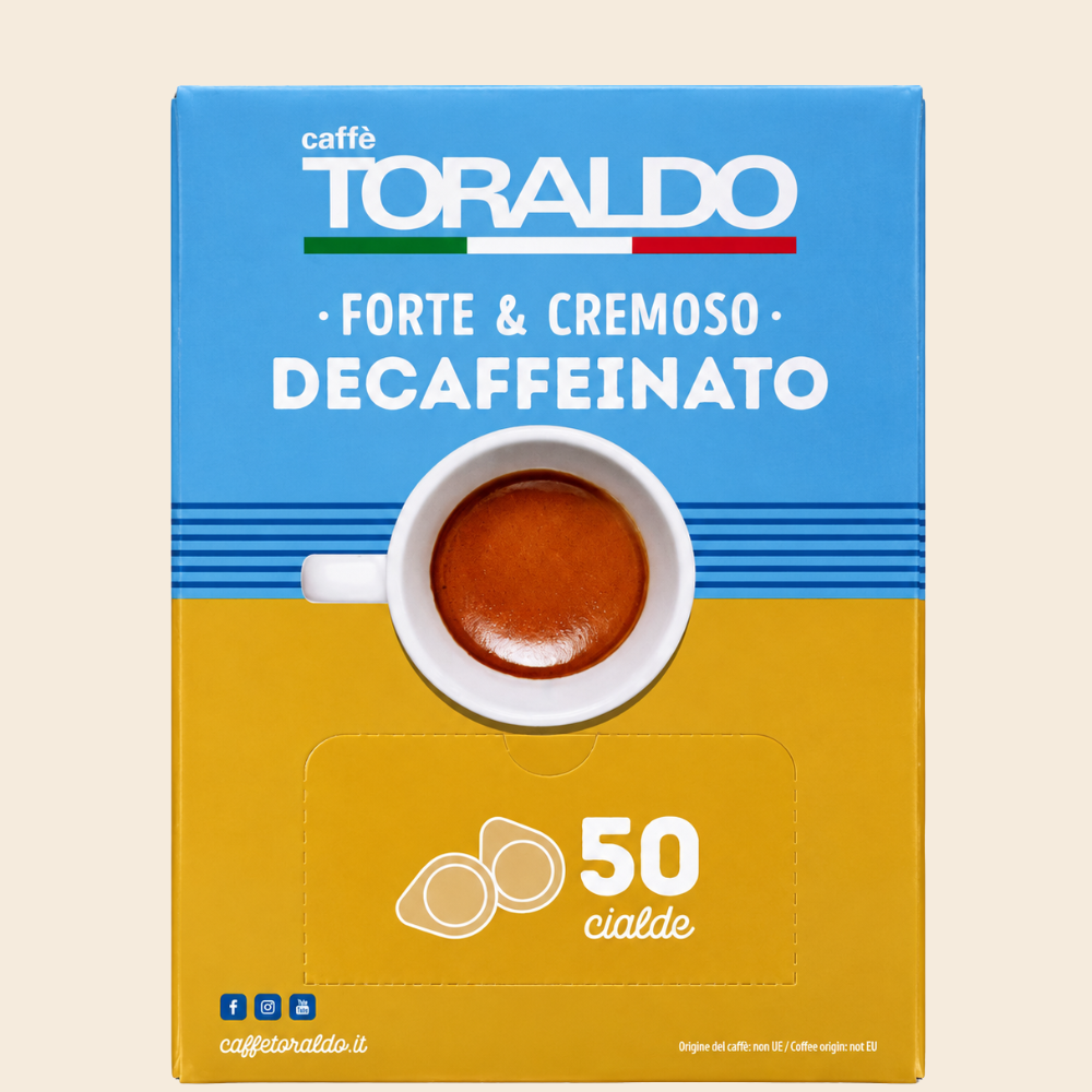 Caffè Toraldo Forte & Cremoso Decaffeinato E.S.E. Pads 44 mm, 50 St. je 7,2g