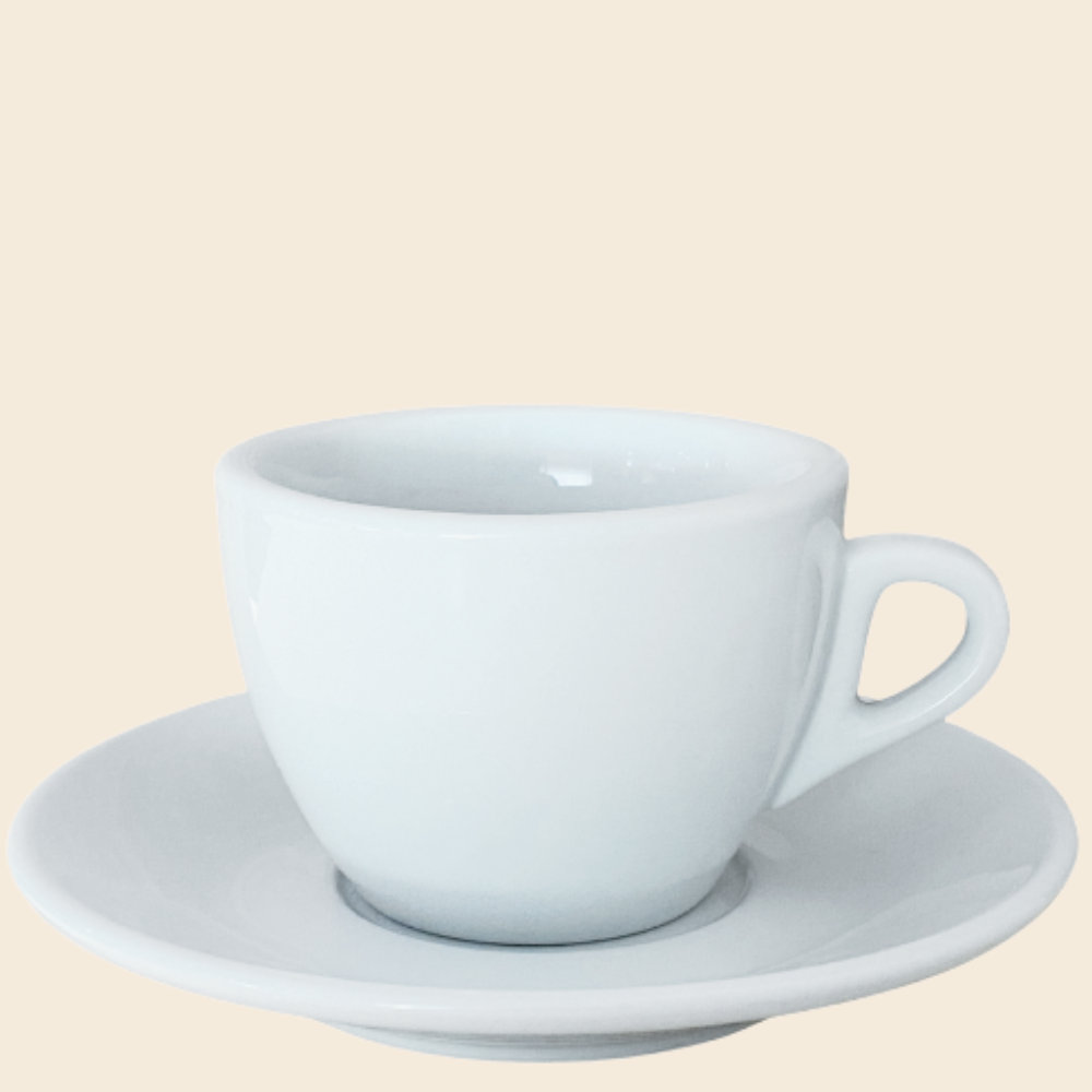 Nuova Point Palermo Kaffeetassen Weiß 145 ml 6er Set