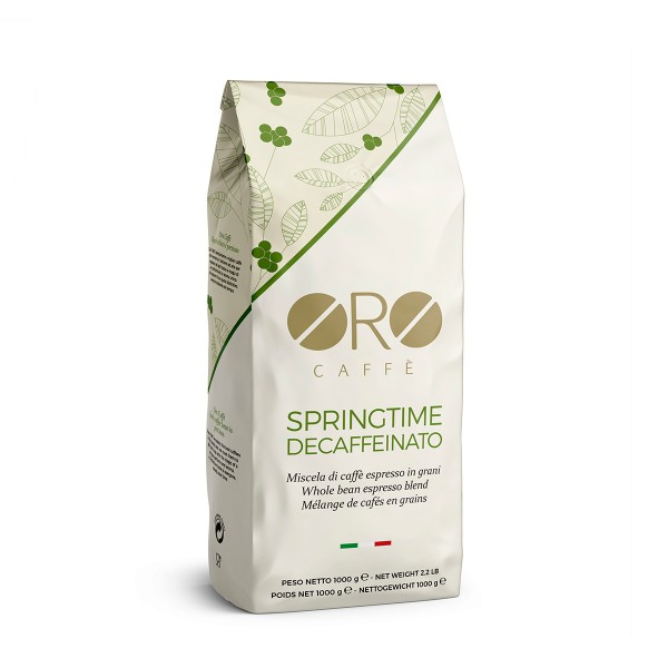 ORO Caffè geröstete Kaffeebohnen ohne Koffein 500g - SPRINGTIME DECAFFEINATO