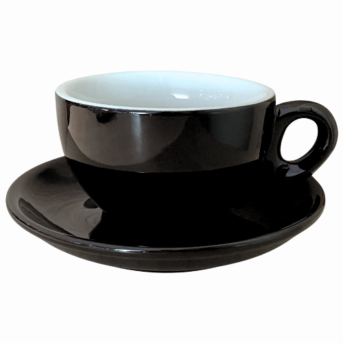 Nuova Point dickwandige Lattetasse PALERMO schwarz 260 ml