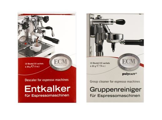 ECM Entkalker & Gruppenreiniger für Espressomaschinen je 10 Tüten