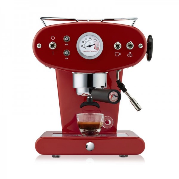 illy X1 ground rubinrot Kaffeemaschine für gemahlenen Kaffee