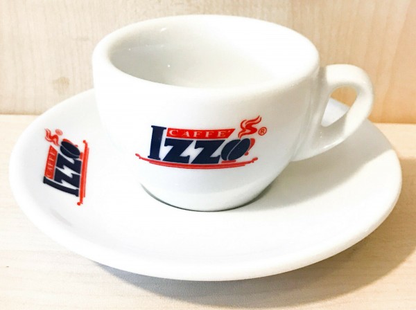 Izzo Logo Espressotasse mit Untertasse