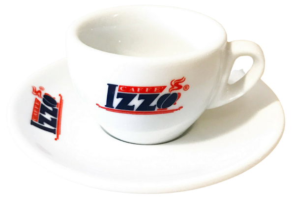 Izzo Logo Espressotasse mit Untertasse