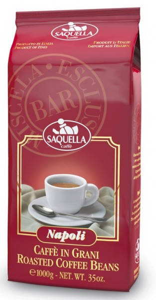 Saquella Napoli Bar ganze Bohnen
