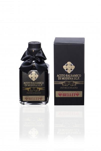 Bellei Aceto Balsamico di Modenà I.G.P. Nastro Nero - Geschenkverpackung