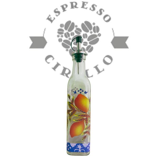Forever EVA Ölflasche LIMONE aus Glas mit Edelstahl Ausgießer