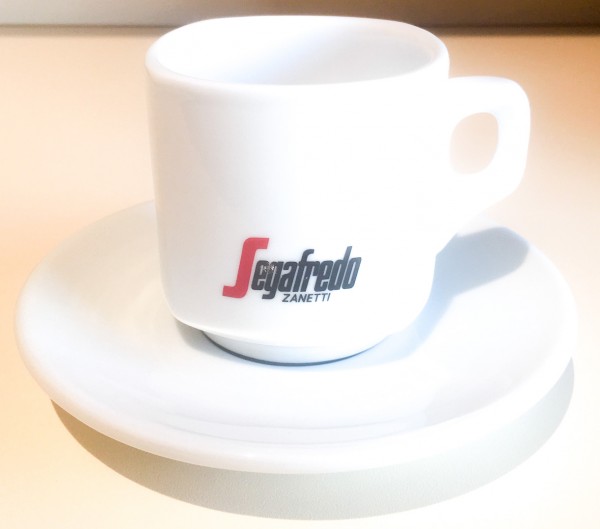 Segafredo Logo Cappuccinotasse mit Untersasse