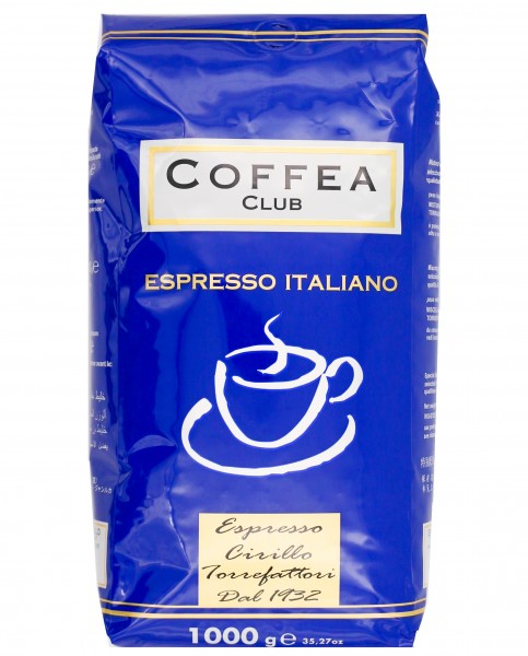 Coffea Blu Supercrema ganze Bohnen