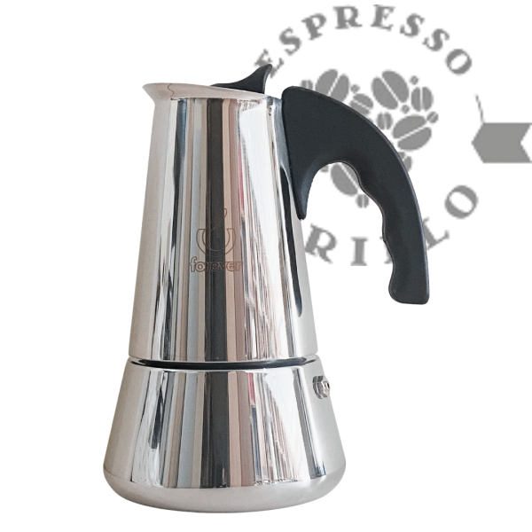 Forever Miss CONNY Edelstahl Espressokocher Induktion 6 Tassen