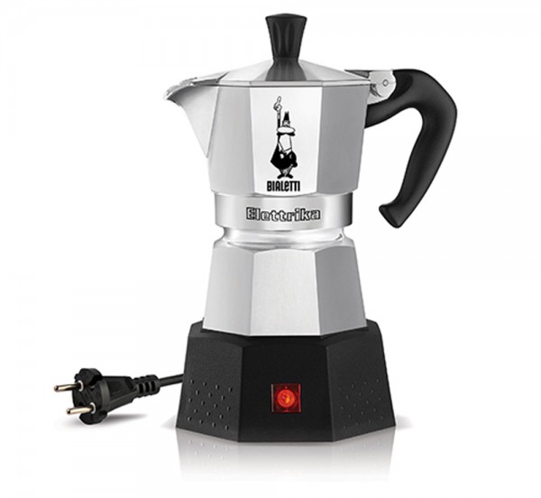 Bialetti elektrischer Espressokocher Moka Elettrika aus Aluminium