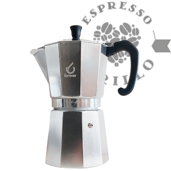 Forever Miss Moka PRESTIGE Aluminium Espressokocher 12 oder 18 Tassen
