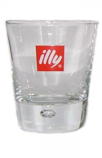 Illy Logo Wasserglas, Espressoglas, Shotglas