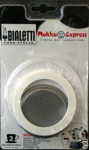 Bialetti Ersatz Dichtung und Sieb für Mukka Express