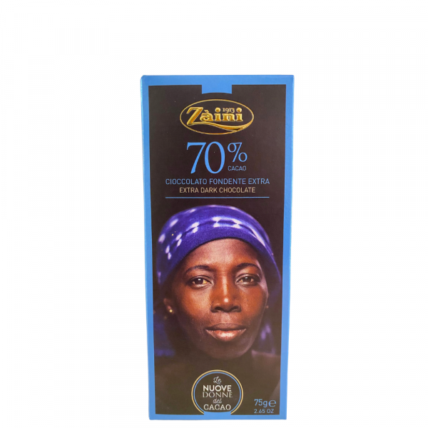 Zaini extra dunkle Schokolade mit 70 % Kakaoanteil 75g