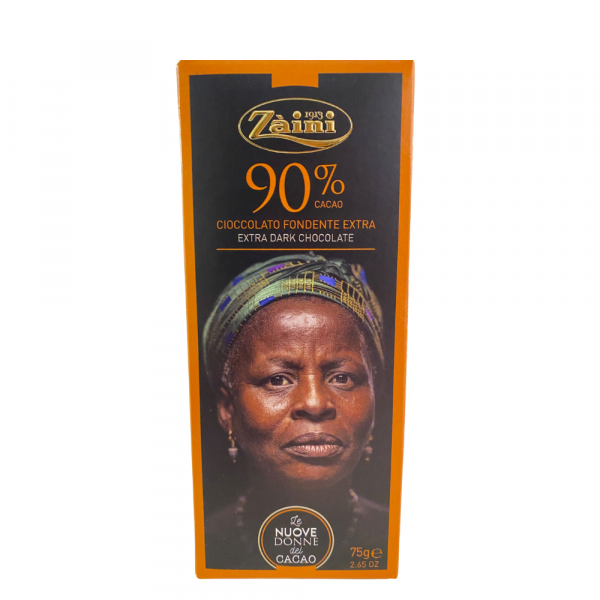 Zaini extra dunkle Schokolade mit 90 % Kakaoanteil 75g