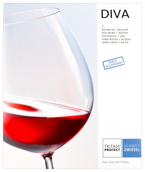 Schott Zwiesel Rotwein/Wasserkelch DIVA Nr. 1 Geschenkkarton