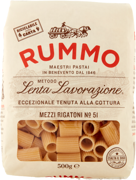 Pasta Rummo Mezzi Rigatoni Nr. 51 - italienische Nudeln 500g