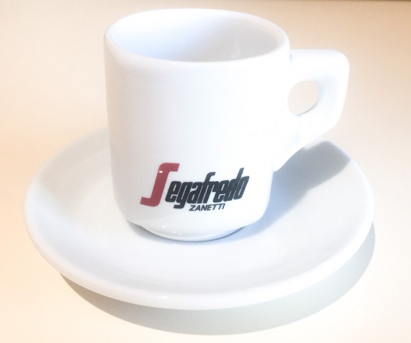 Segafredo Logo Espressotasse mit Untersasse