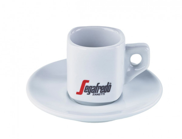 Segafredo Logo Espressotasse mit Untertasse - Made in Italy