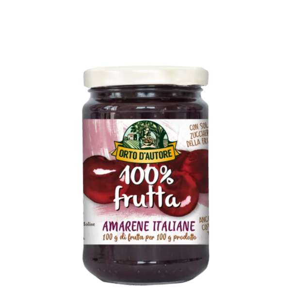 Orto d'autore Premium Amarena Aufstrich aus 100% italienischen Früchten 340g