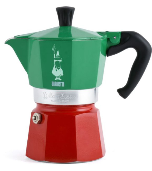 Bialetti Espressokocher Moka Express Italia - Tricolore