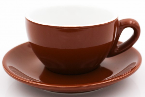 Nuova Point Cappuccinotasse PALERMO braun 200 ml - Direktimport aus Italien