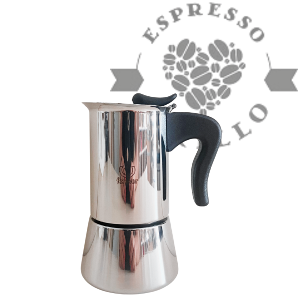 Forever Miss Splendy Edelstahl Espressokocher Induktion 4 Tassen