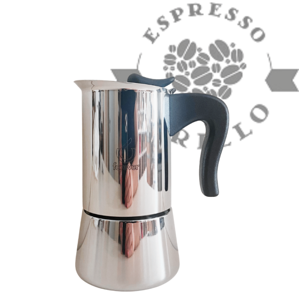 Forever Miss Splendy Edelstahl Espressokocher Induktion 6 Tassen