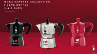 Bialetti Moka Express I love Moka Herdkanne Aluminium ver. Größen Bialetti Moka Express I love Moka Herdkanne Aluminium ver. Größen