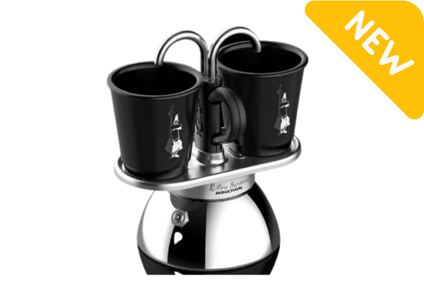 Bialetti Set Mini Express Induktion, Herdkanne + 2 Becher