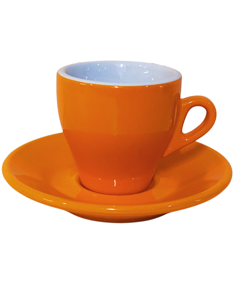 Nuova Point dickwandige Kaffeetasse MILANO orange 160 ml - 6 Tassen